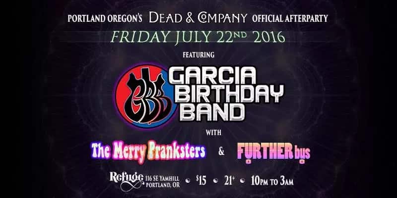 Garcia Birthday Band Dead & Company After Party Flyer